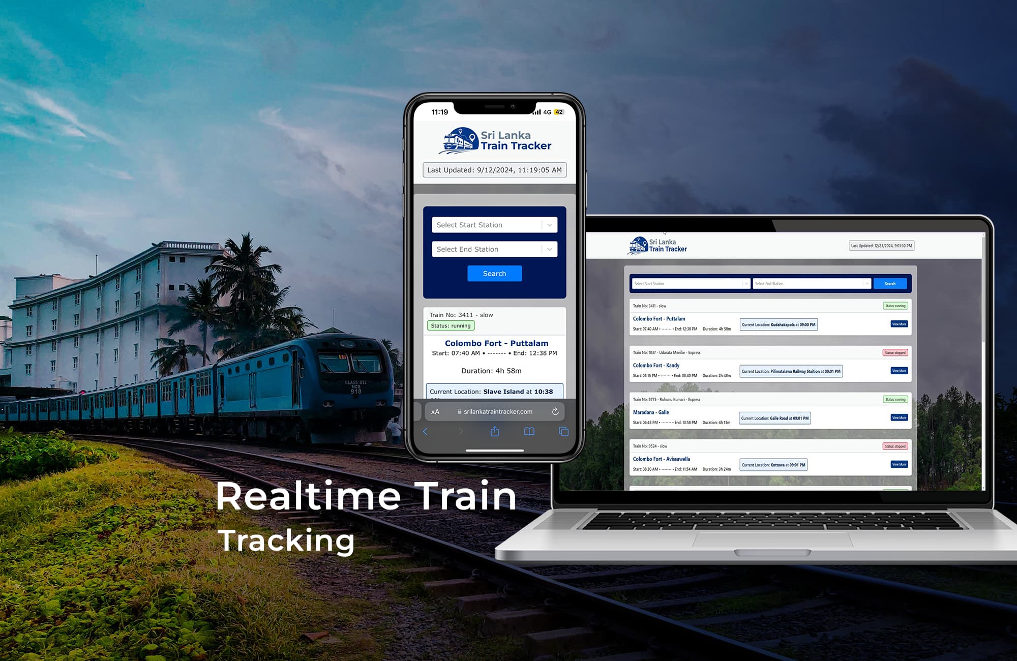 Sri Lanka Train Tracker