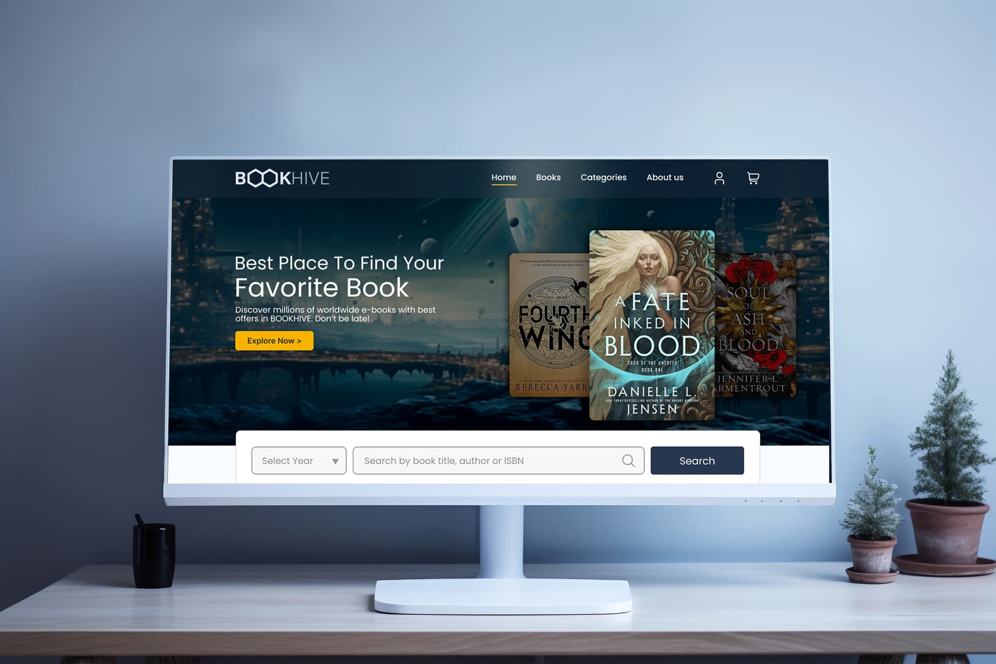 Online Library Web App Design